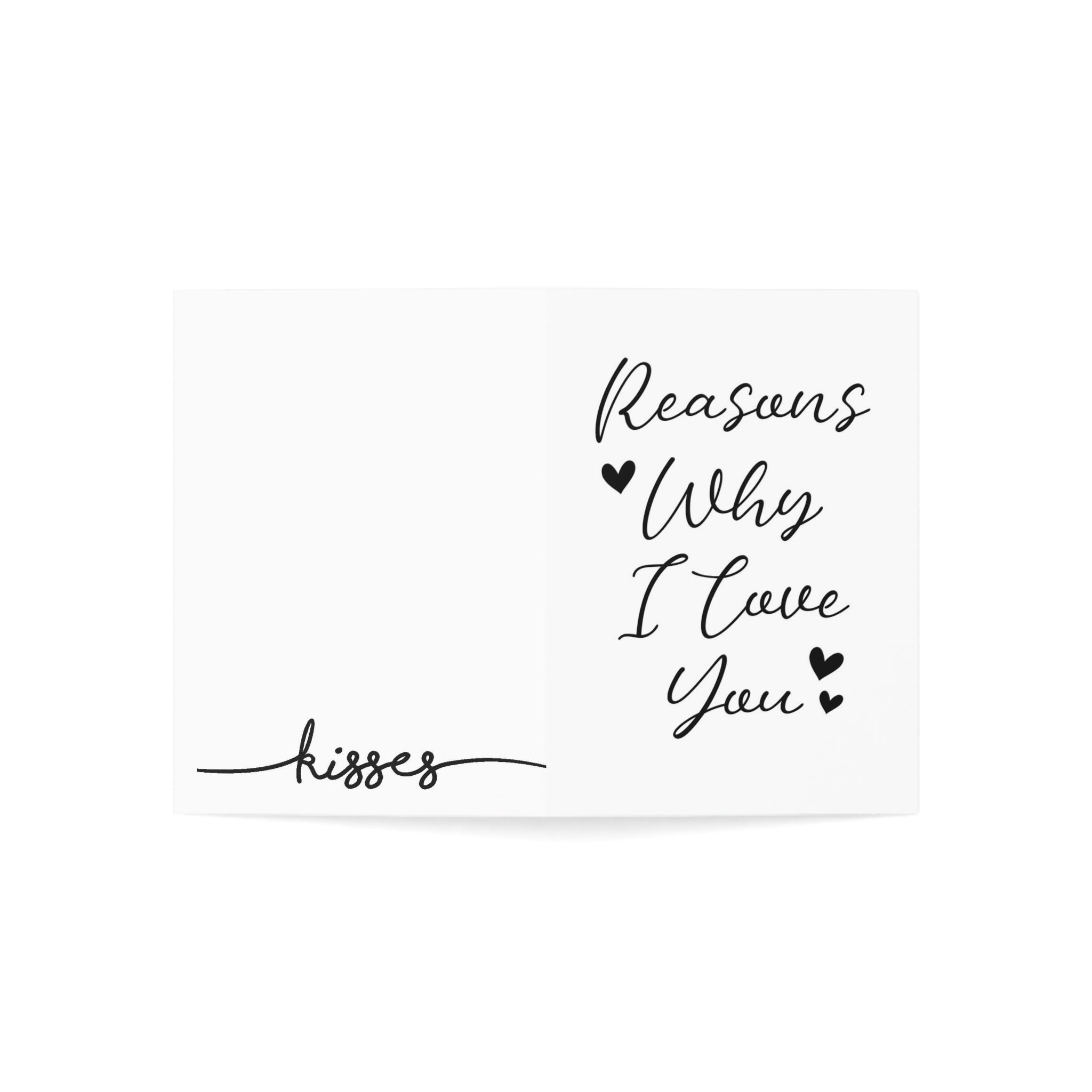 « Reasons Why I love you » Cards (1, 10, 30, and 50pcs)