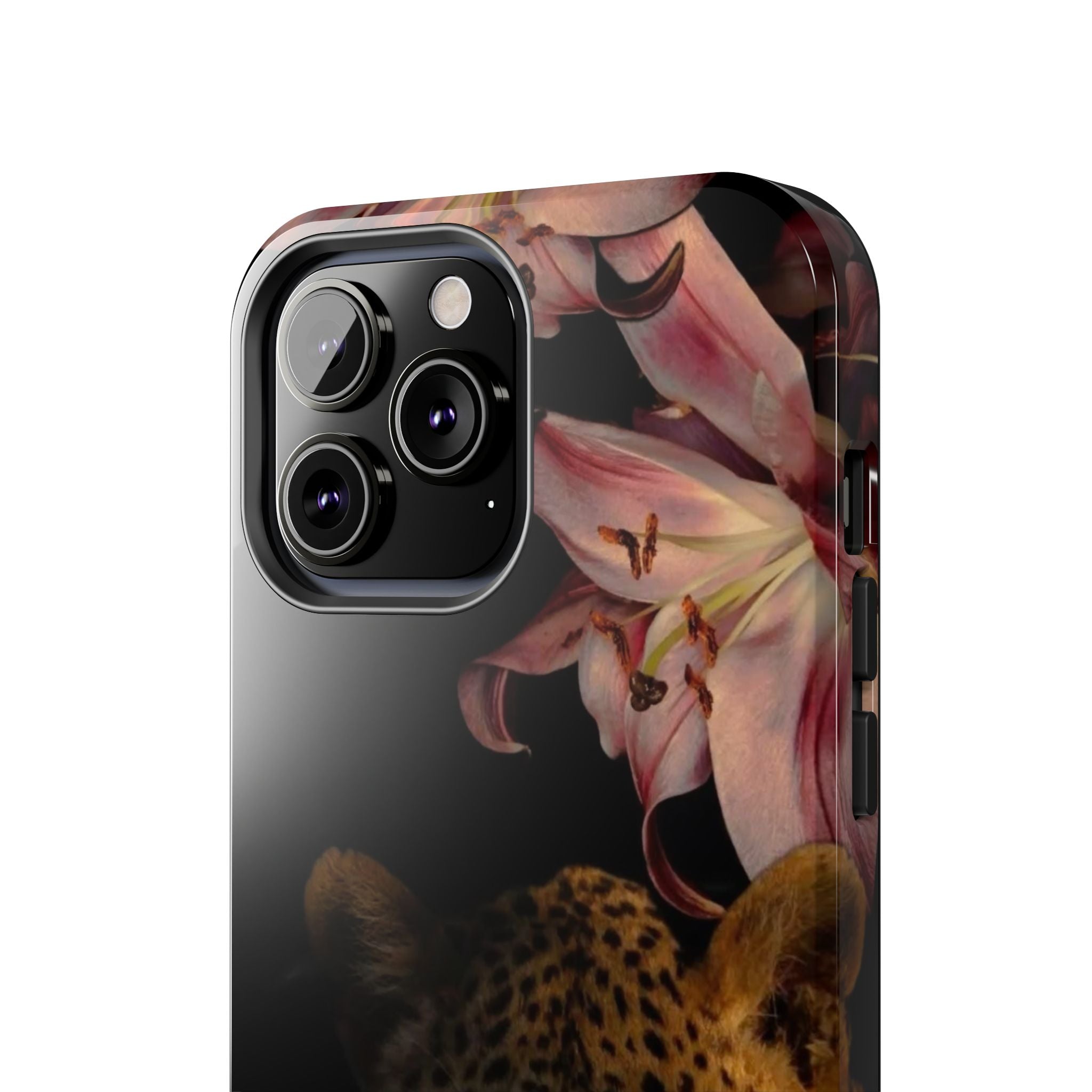 Lily flower and Leopard Phone Cases