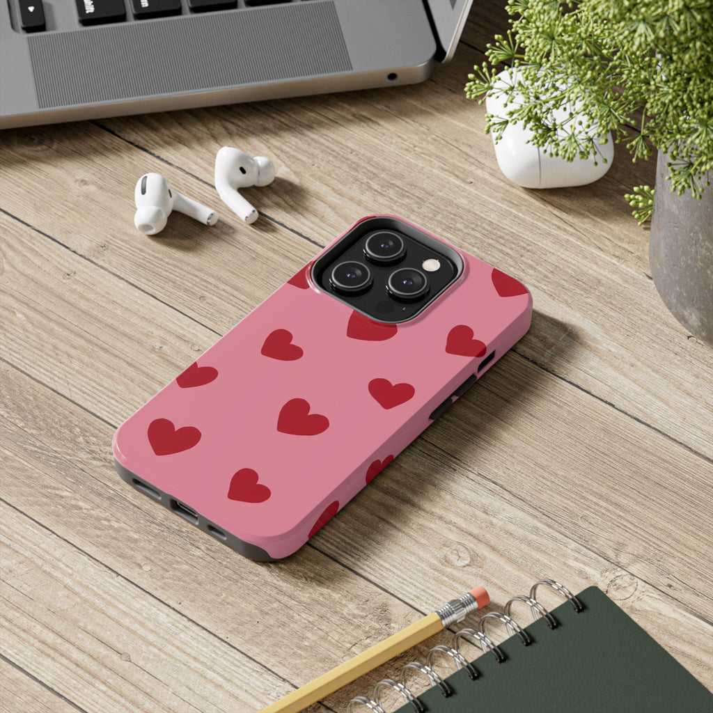 Red heart Phone Cases