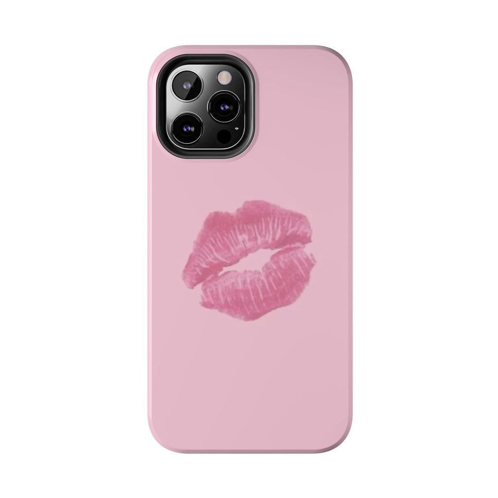 Pink Kissy Lips Phone Cases
