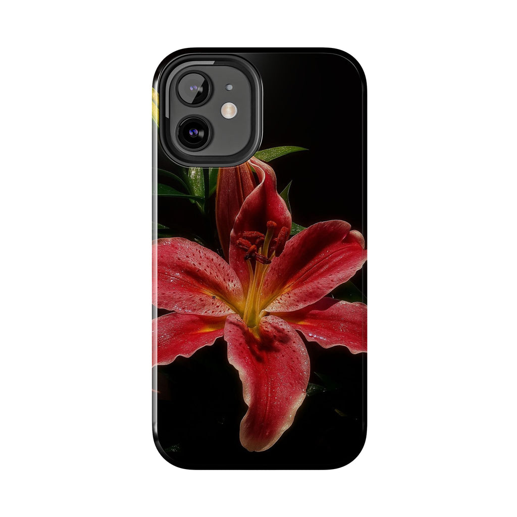 Red Lily Flower Phone Cases