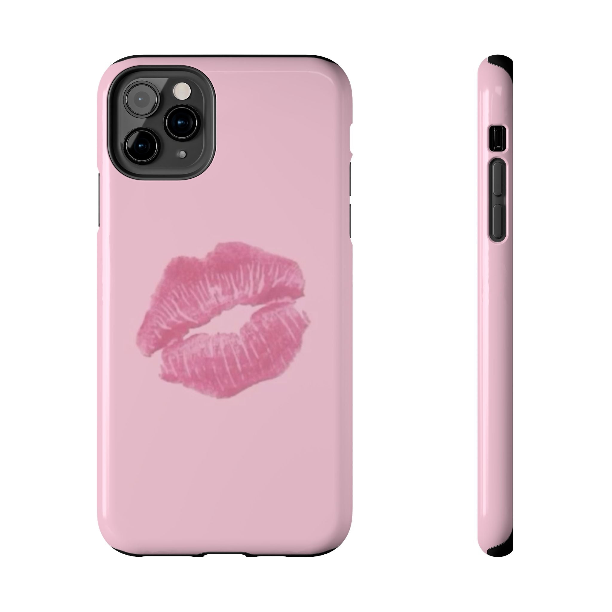 Pink Kissy Lips Phone Cases