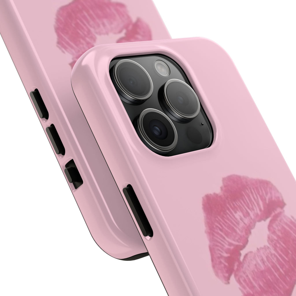 Pink Kissy Lips Phone Cases