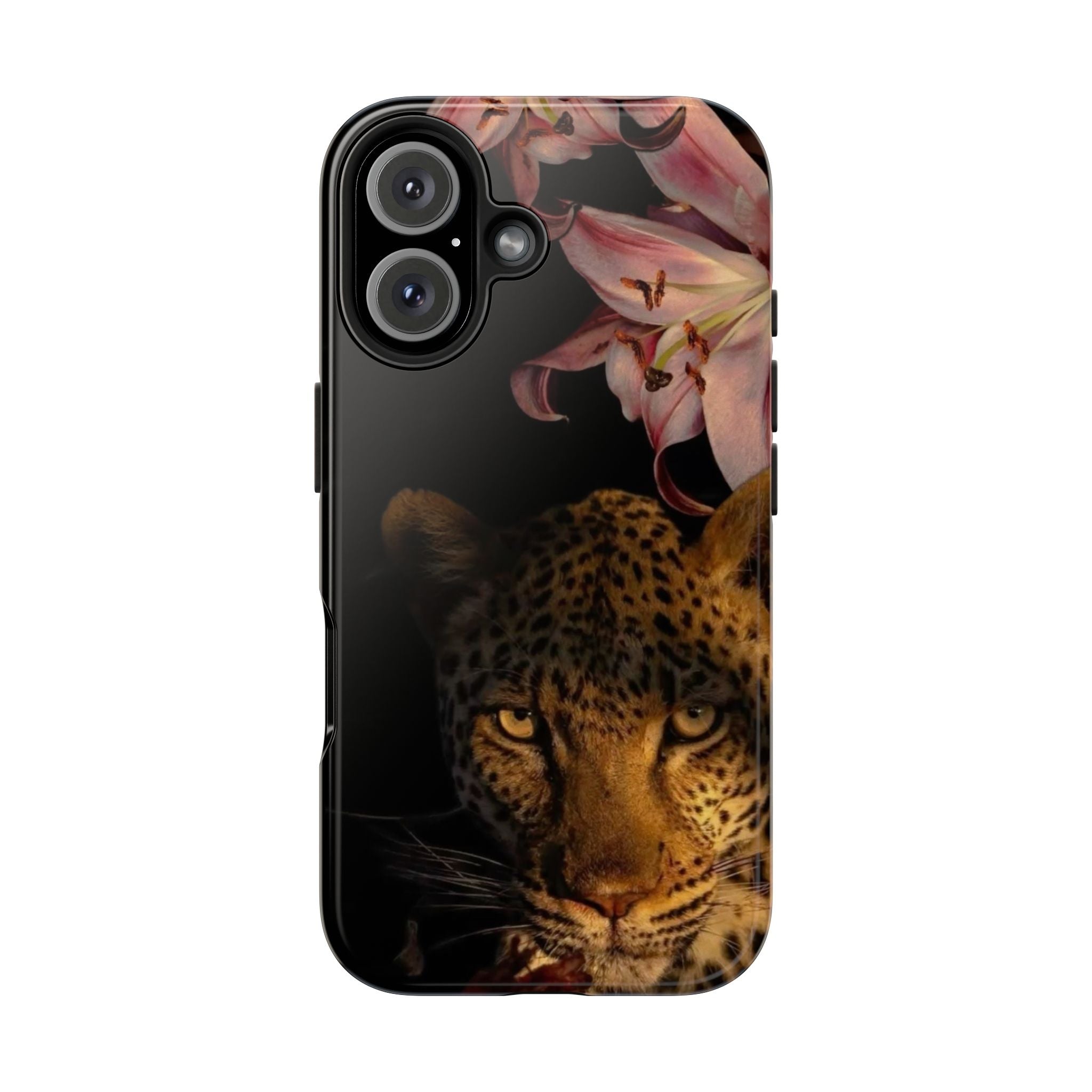 Lily flower and Leopard Phone Cases