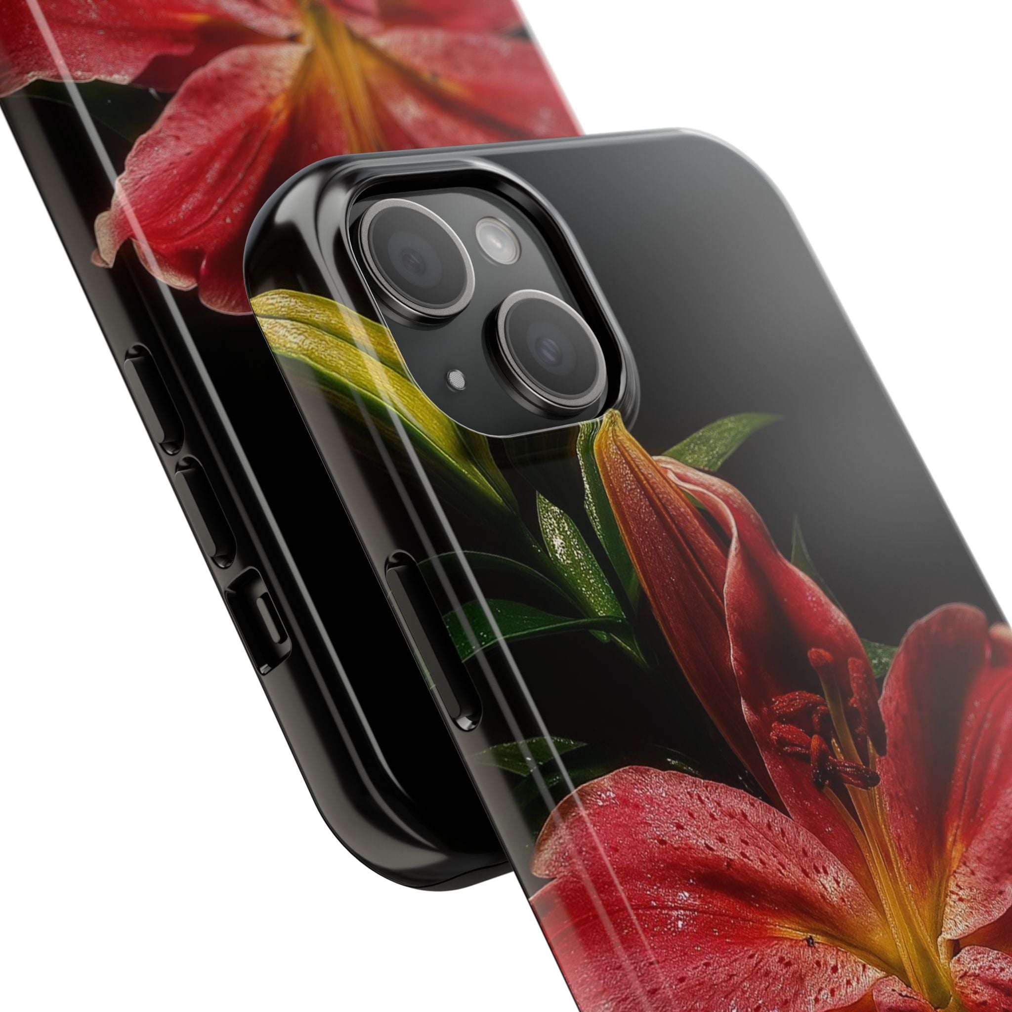 Red Lily Flower Phone Cases