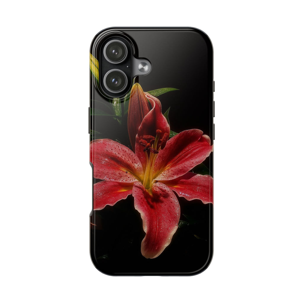 Red Lily Flower Phone Cases
