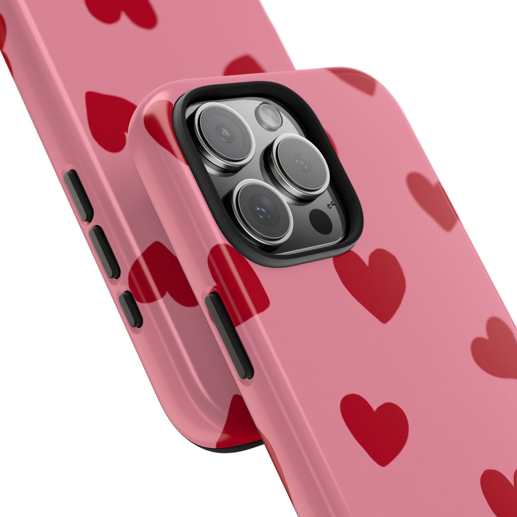 Red heart Phone Cases