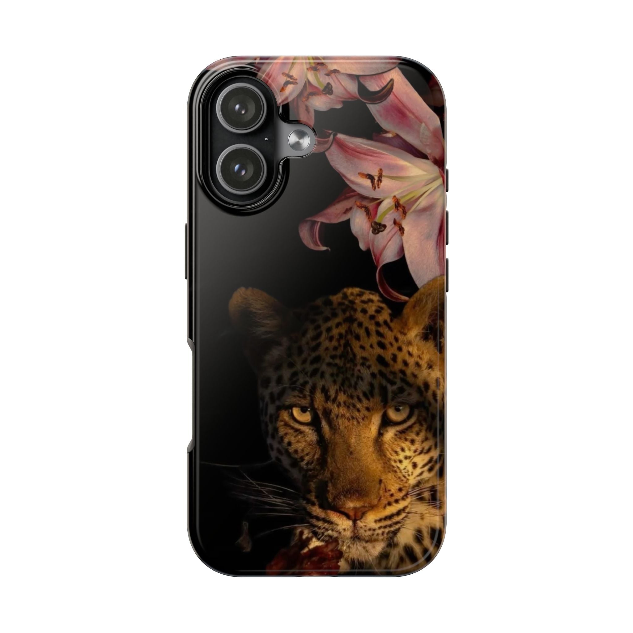 Lily flower and Leopard Phone Cases