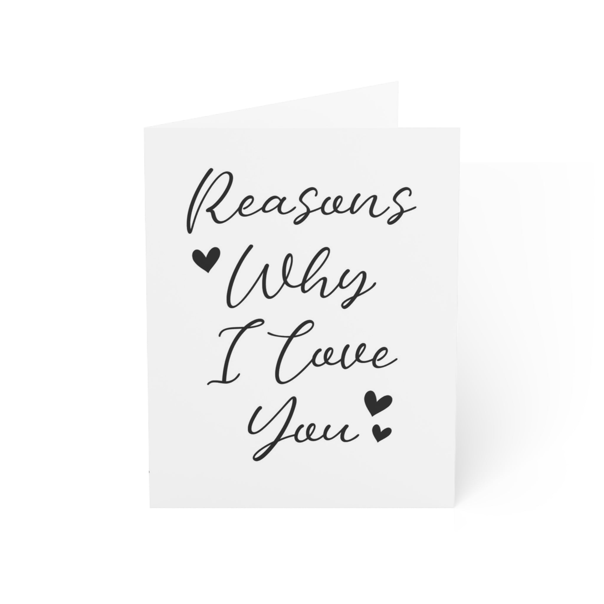 « Reasons Why I love you » Cards (1, 10, 30, and 50pcs)
