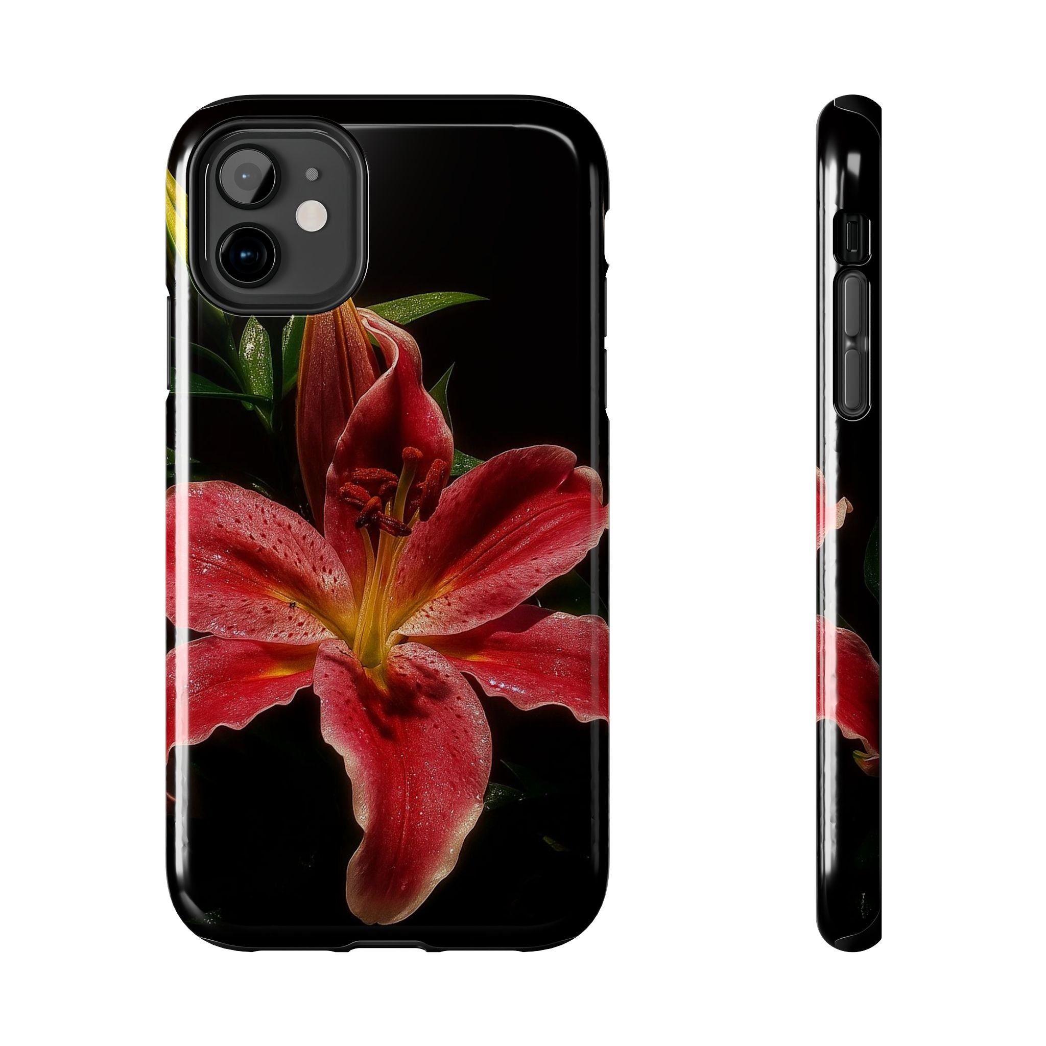 Red Lily Flower Phone Cases