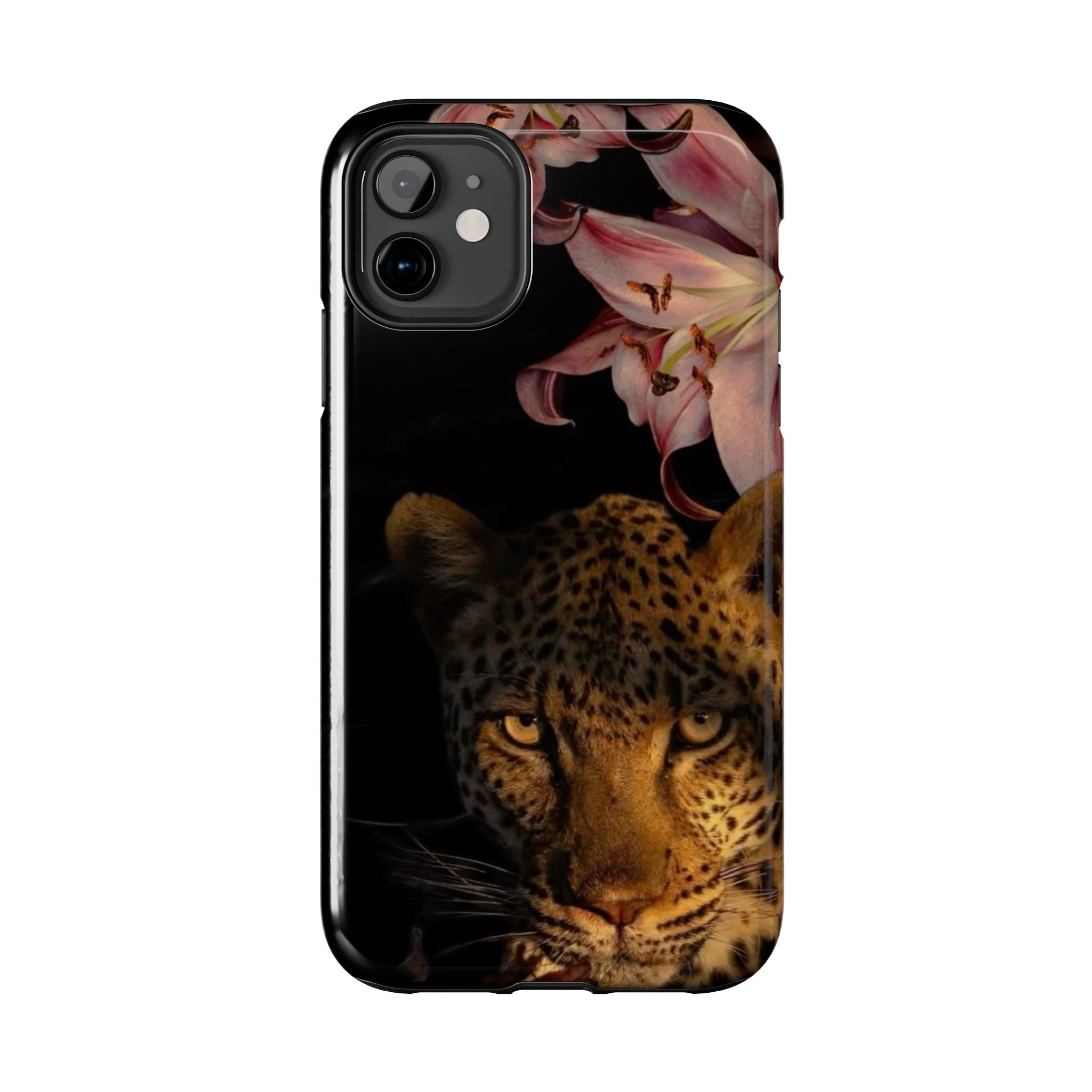 Lily flower and Leopard Phone Cases
