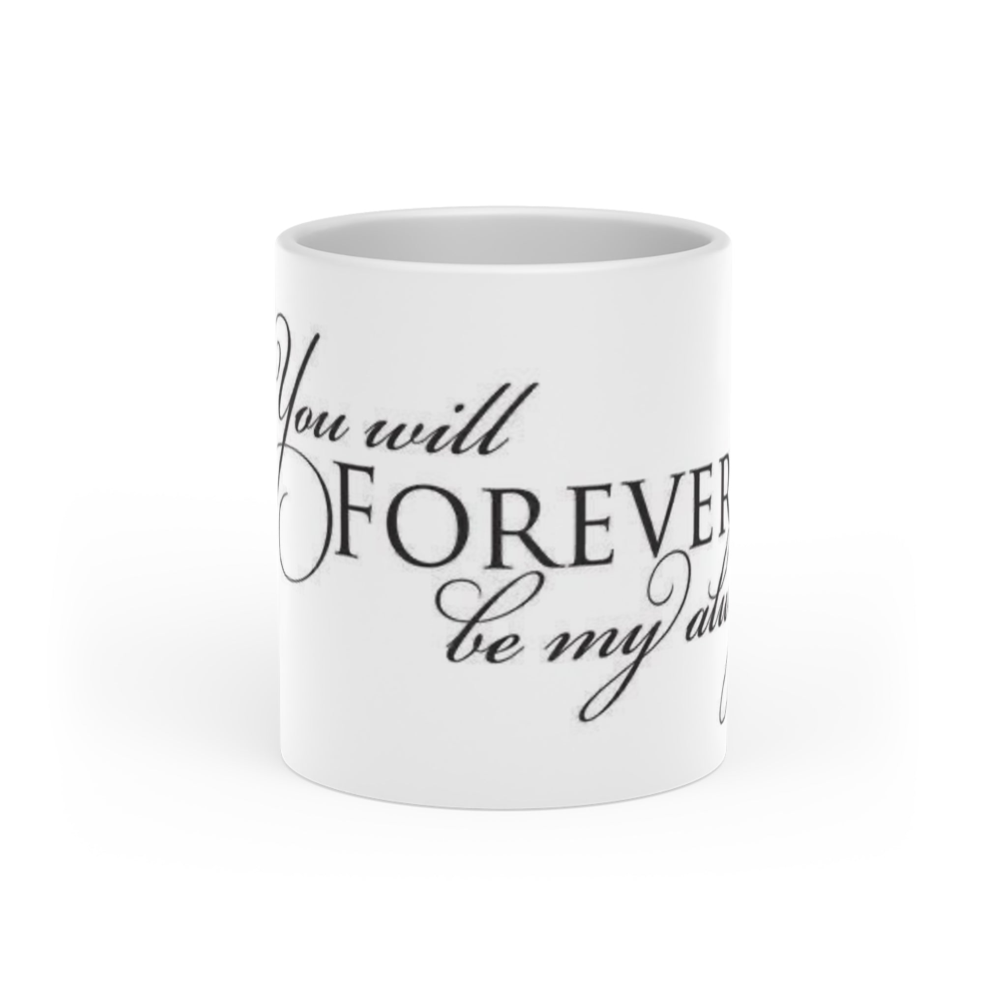« For ever and always » Heart-Shaped Mug