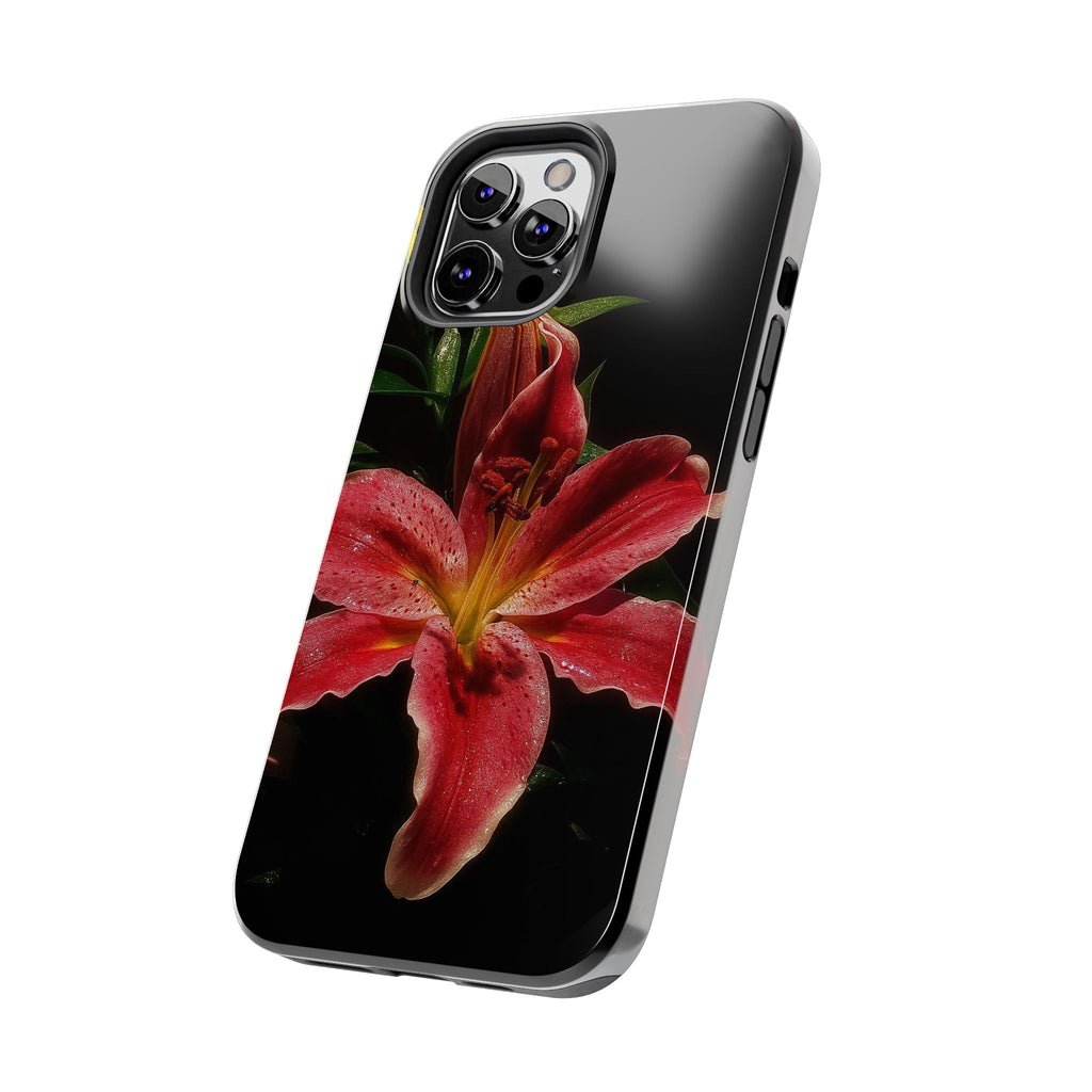 Red Lily Flower Phone Cases