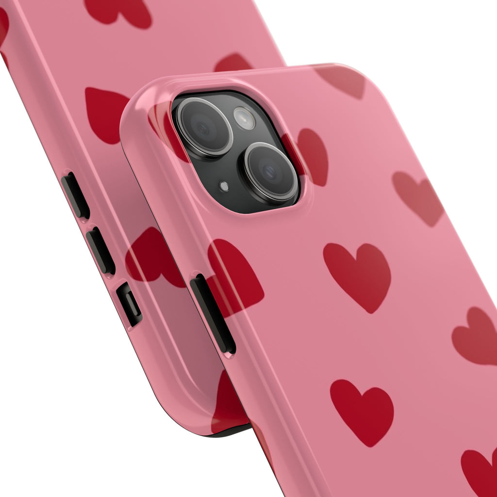 Red heart Phone Cases