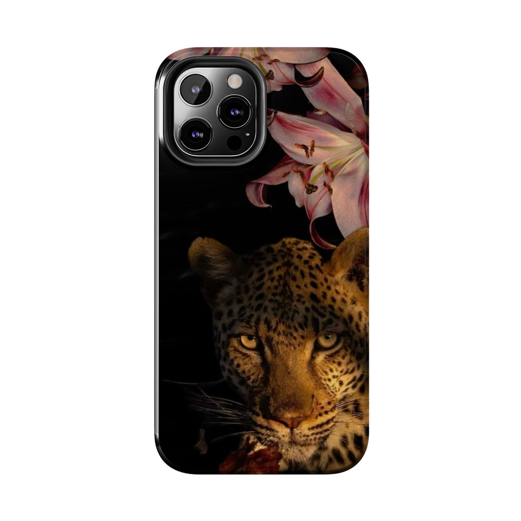 Lily flower and Leopard Phone Cases
