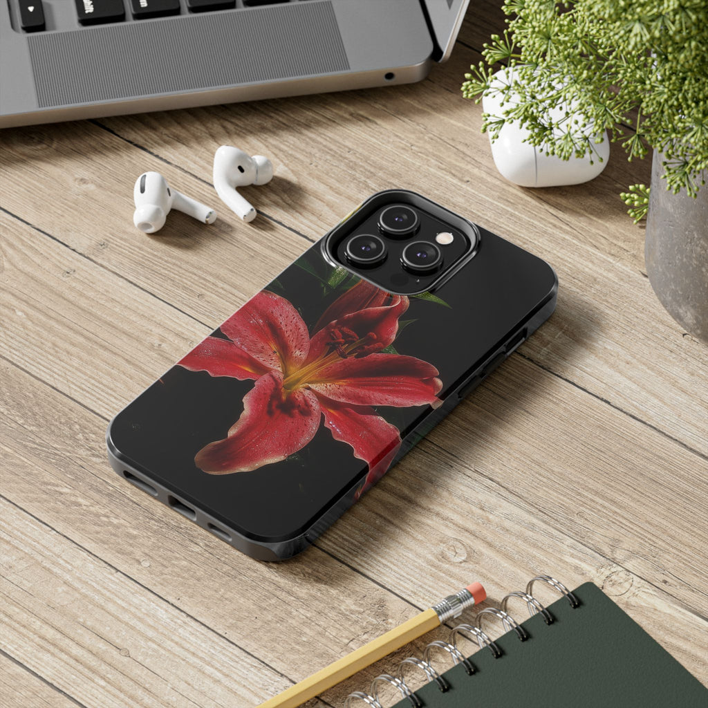 Red Lily Flower Phone Cases