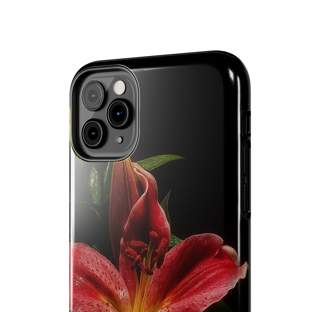 Red Lily Flower Phone Cases