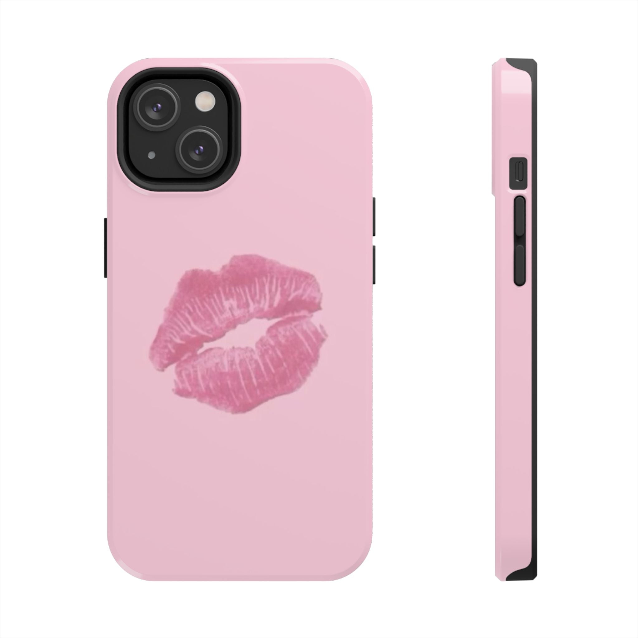 Pink Kissy Lips Phone Cases