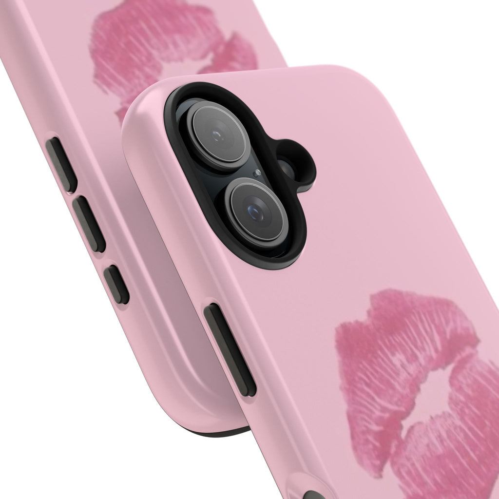 Pink Kissy Lips Phone Cases