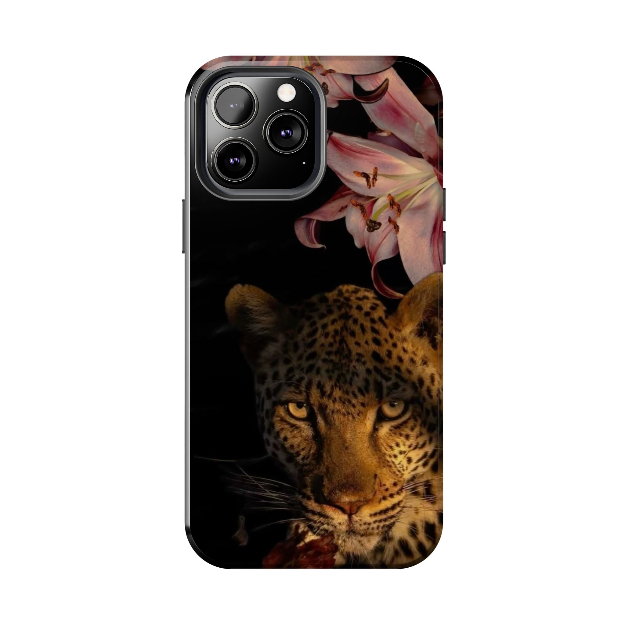 Lily flower and Leopard Phone Cases