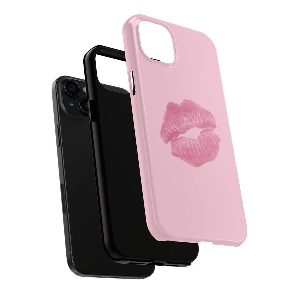 Pink Kissy Lips Phone Cases