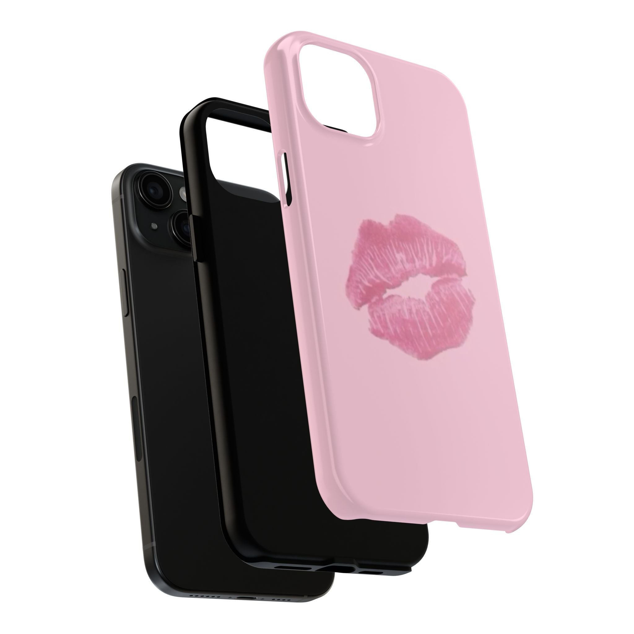 Pink Kissy Lips Phone Cases