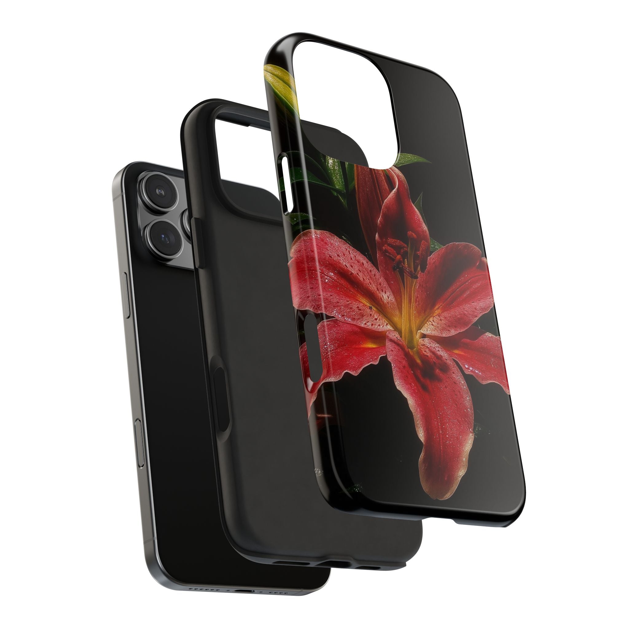 Red Lily Flower Phone Cases