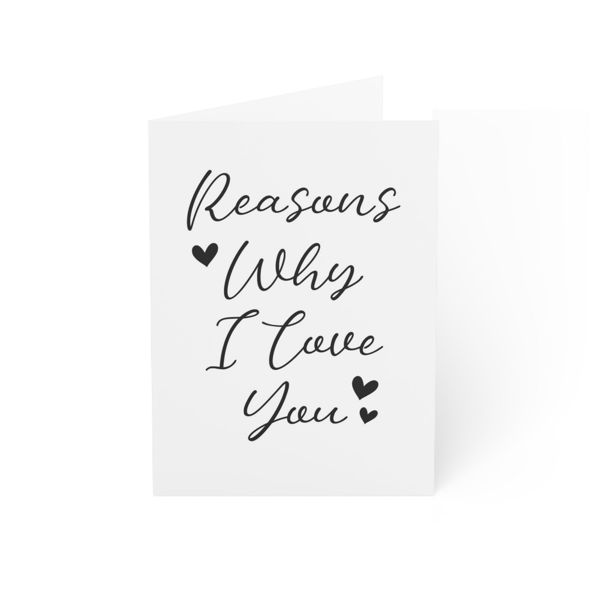 « Reasons Why I love you » Cards (1, 10, 30, and 50pcs)