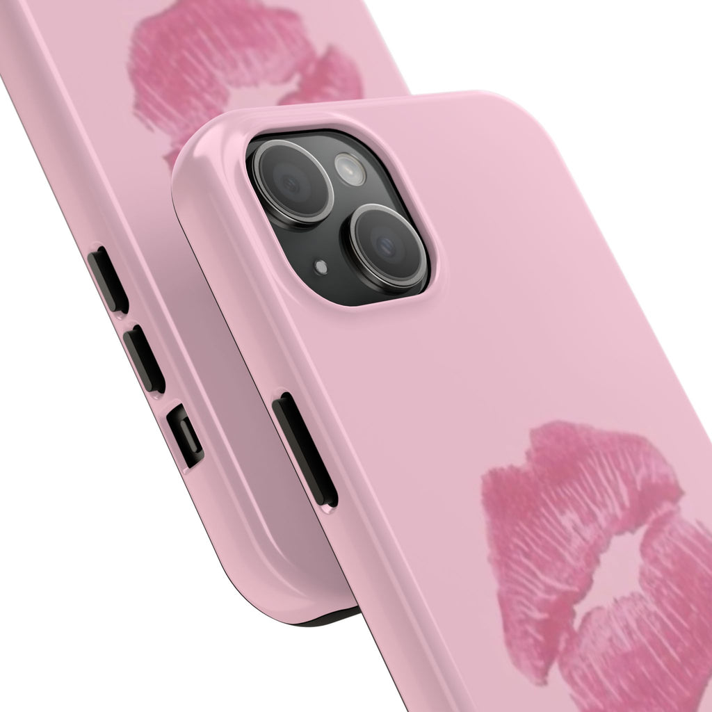 Pink Kissy Lips Phone Cases