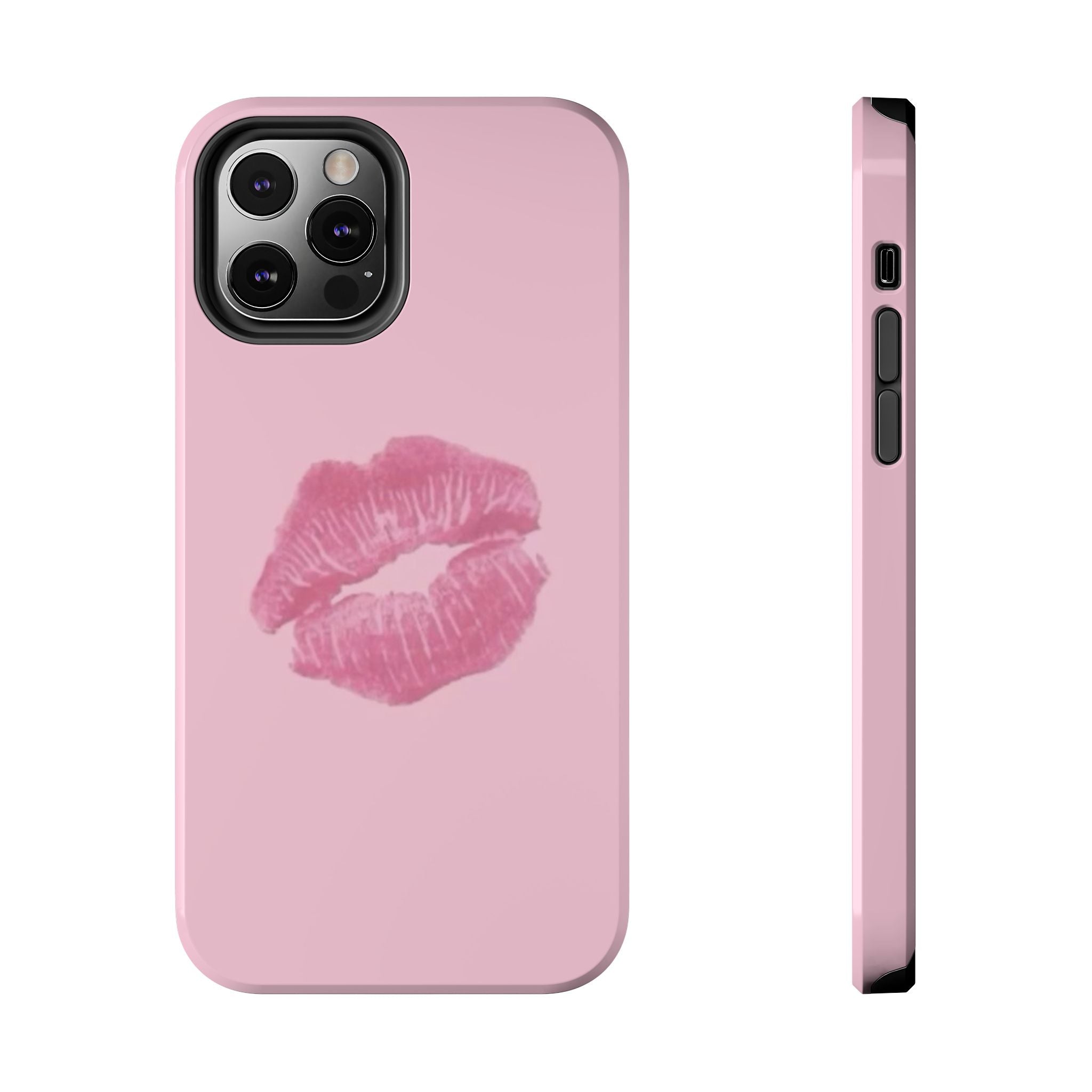 Pink Kissy Lips Phone Cases