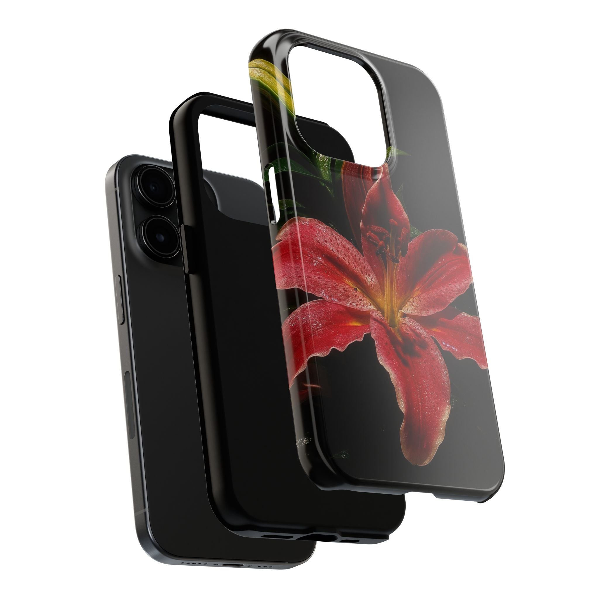 Red Lily Flower Phone Cases