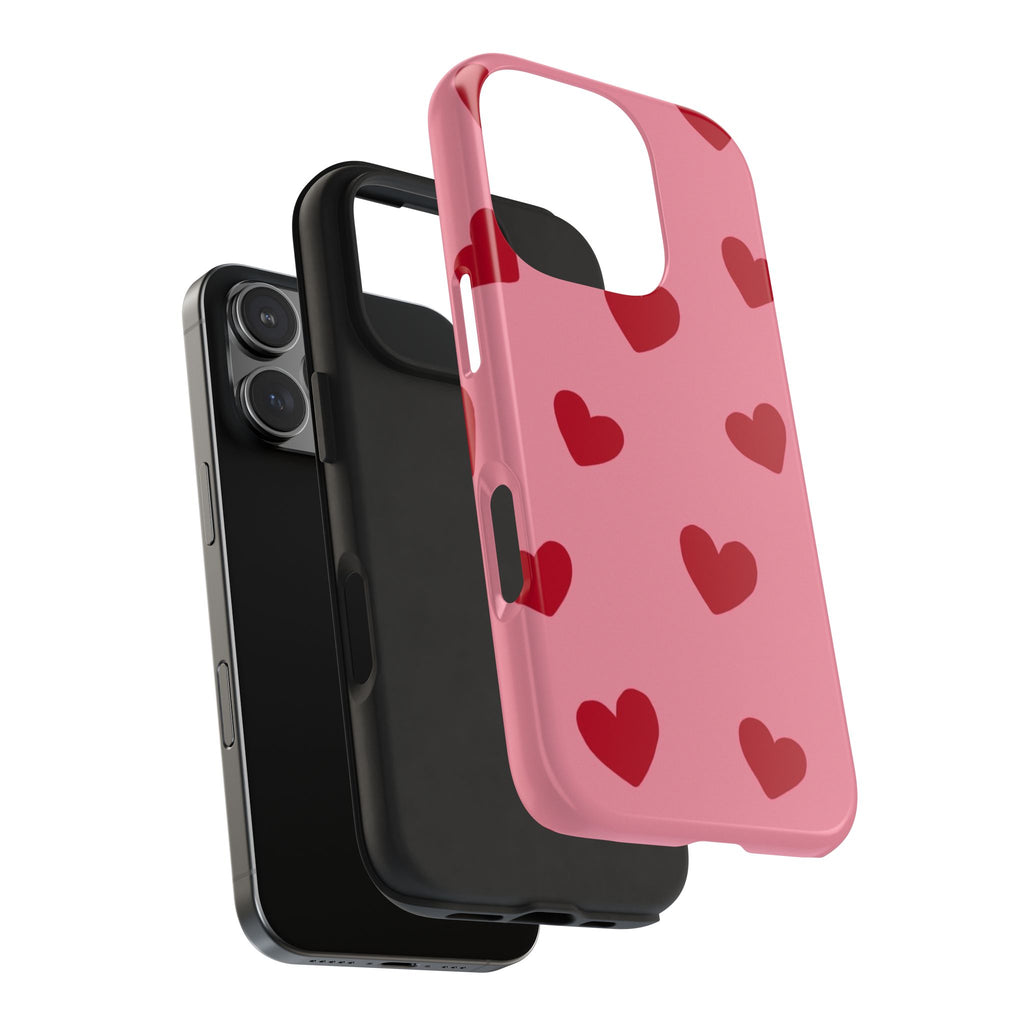 Red heart Phone Cases