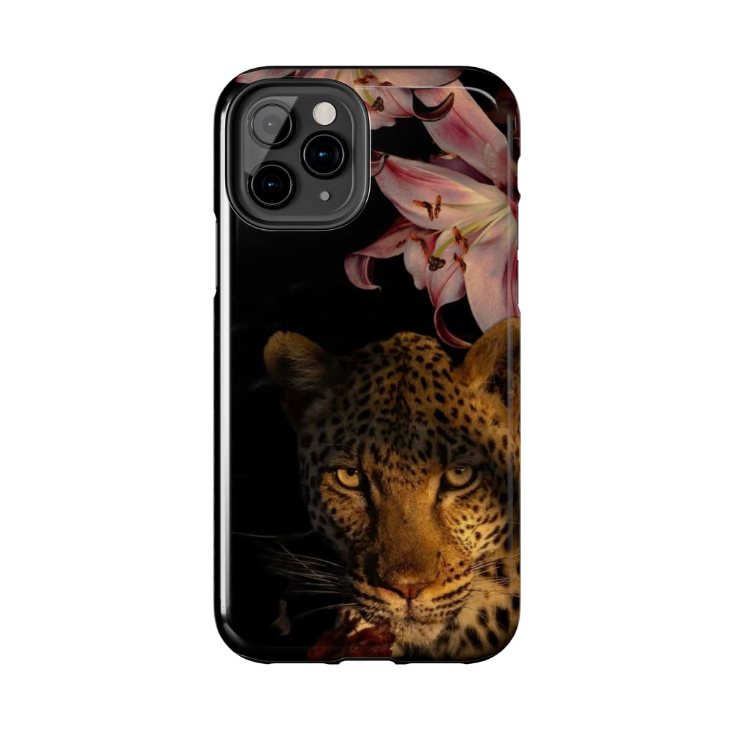 Lily flower and Leopard Phone Cases