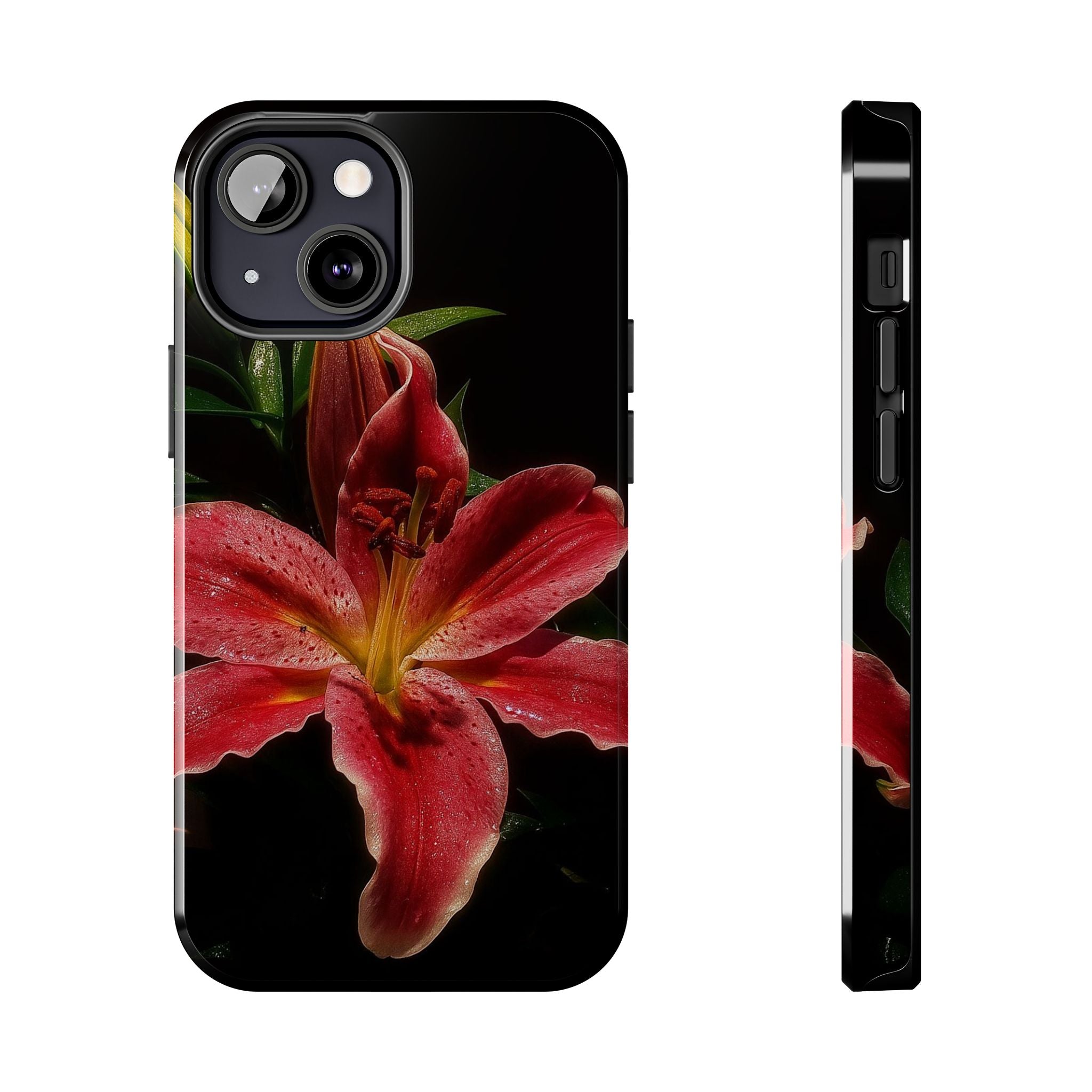 Red Lily Flower Phone Cases
