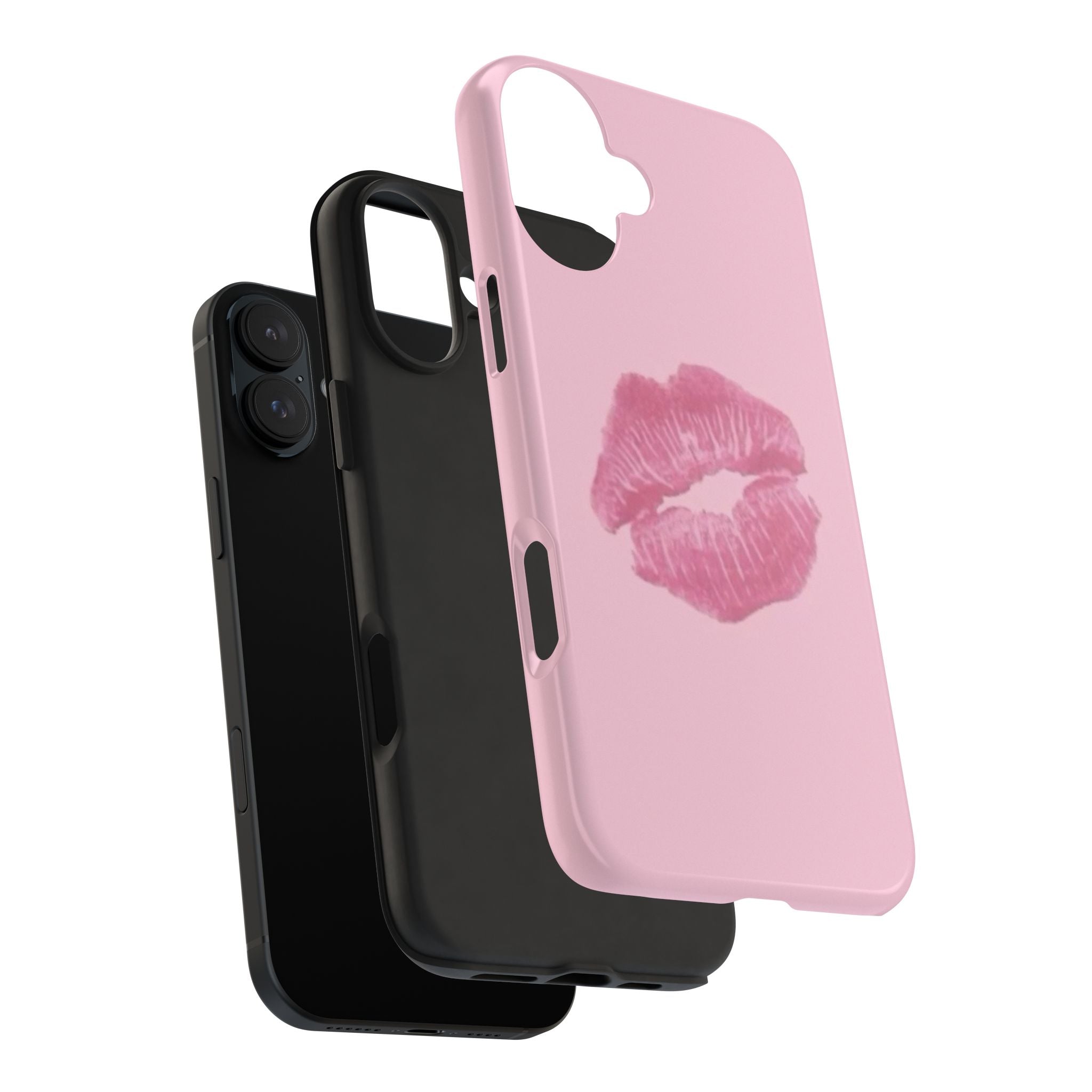 Pink Kissy Lips Phone Cases