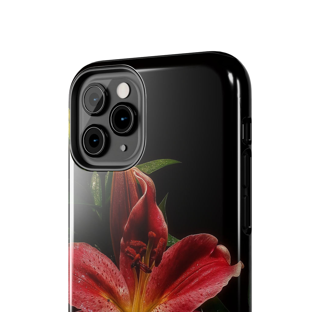 Red Lily Flower Phone Cases