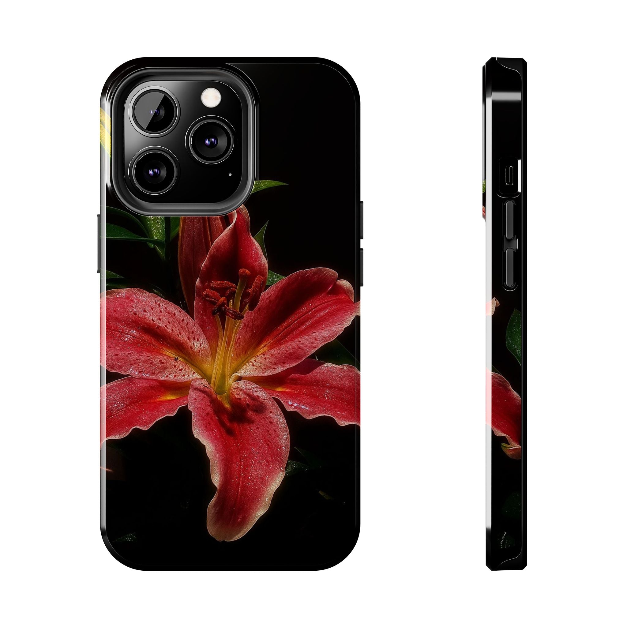 Red Lily Flower Phone Cases