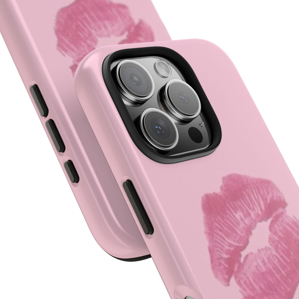 Pink Kissy Lips Phone Cases