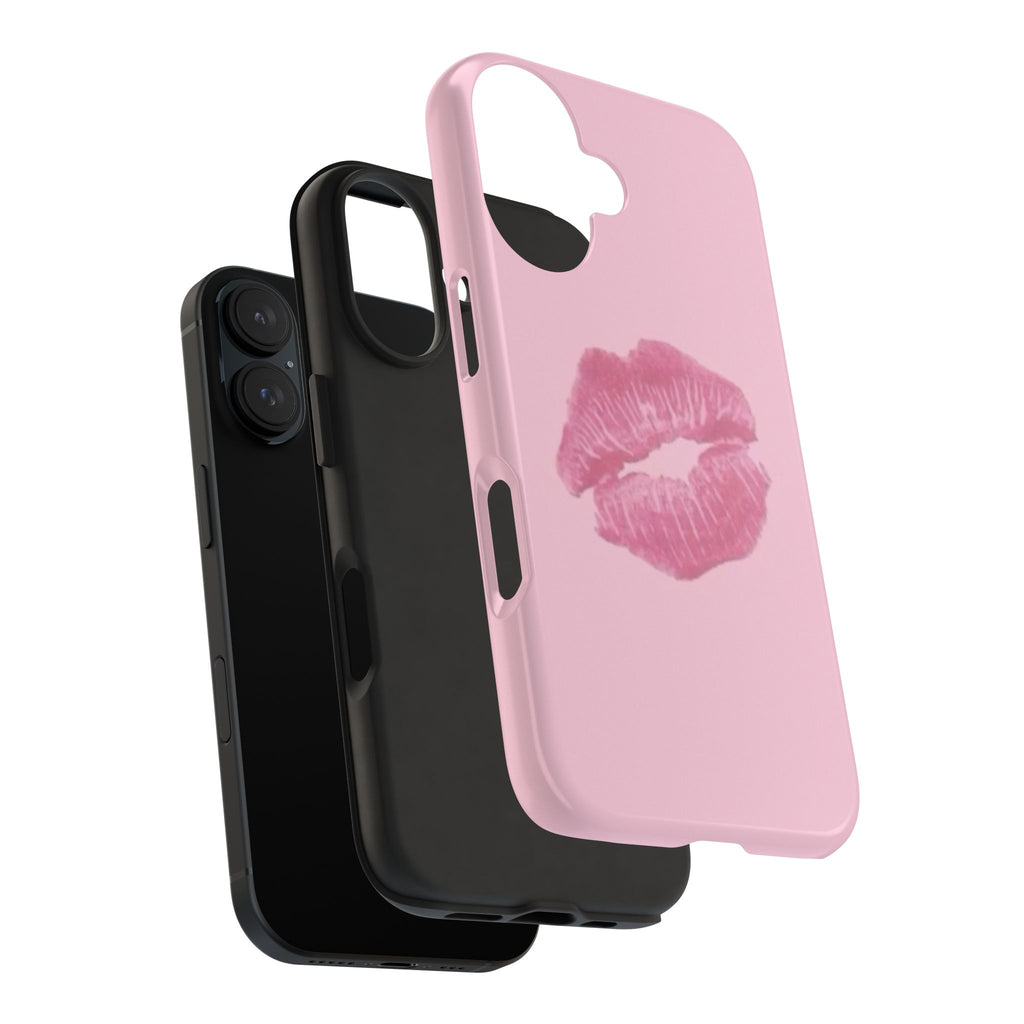 Pink Kissy Lips Phone Cases