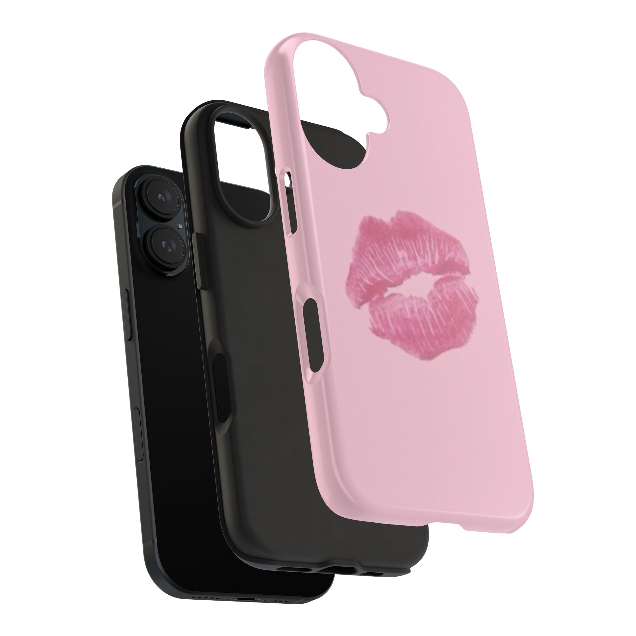 Pink Kissy Lips Phone Cases