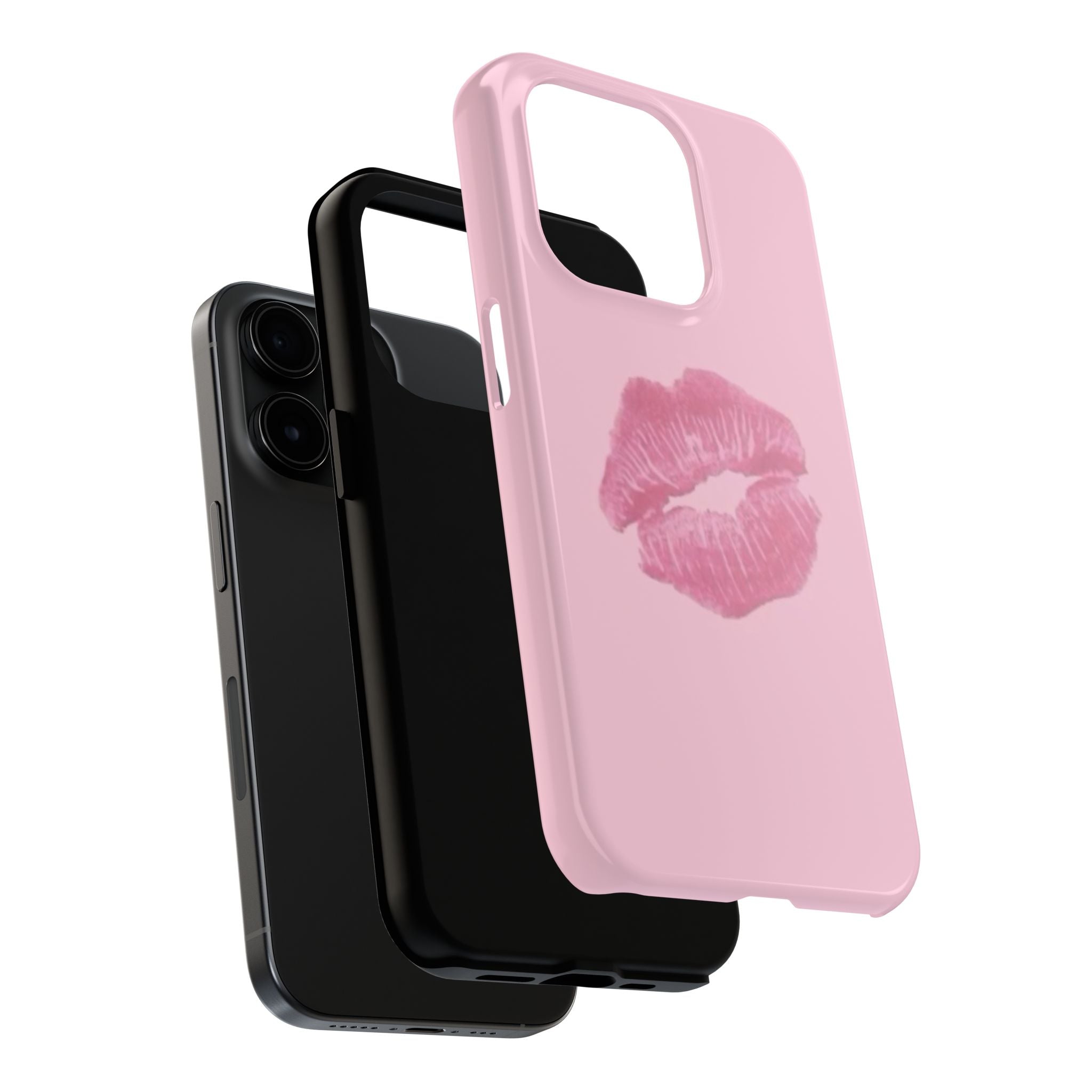 Pink Kissy Lips Phone Cases