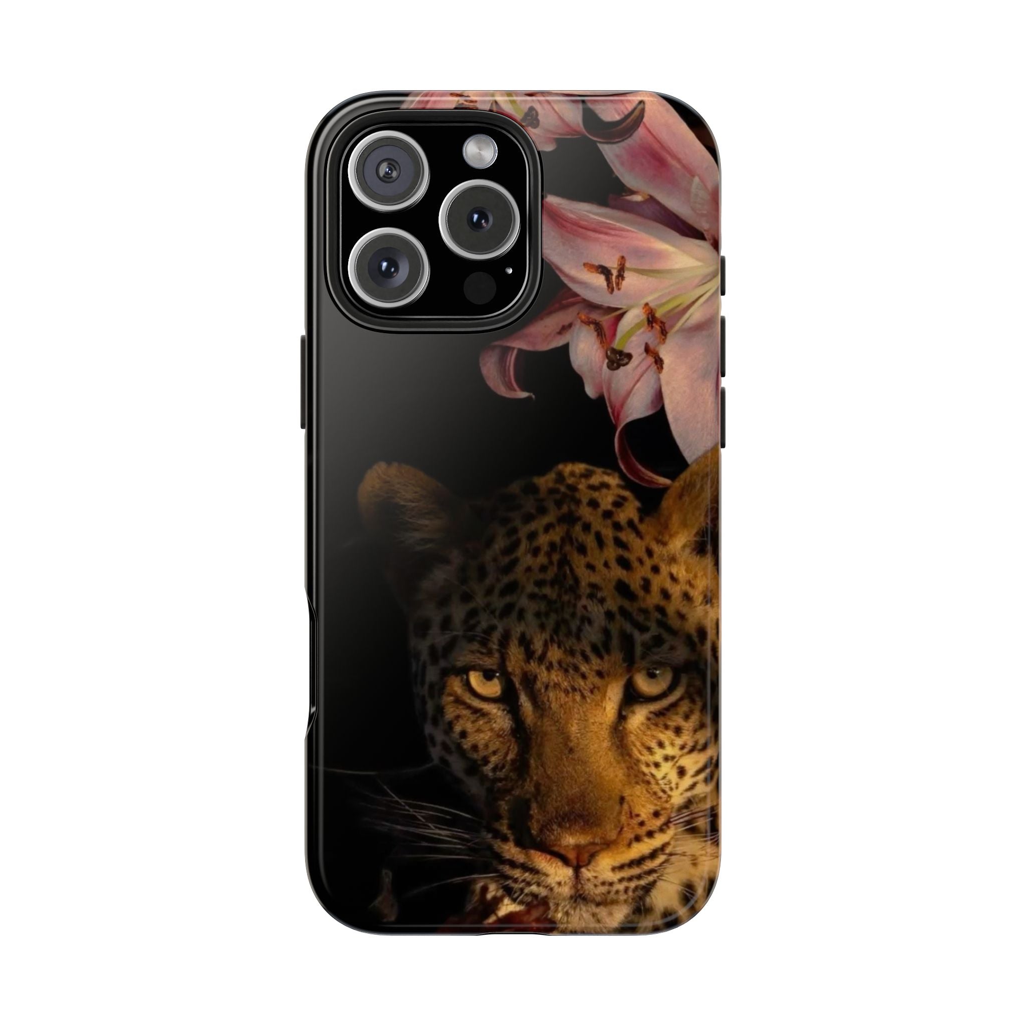 Lily flower and Leopard Phone Cases