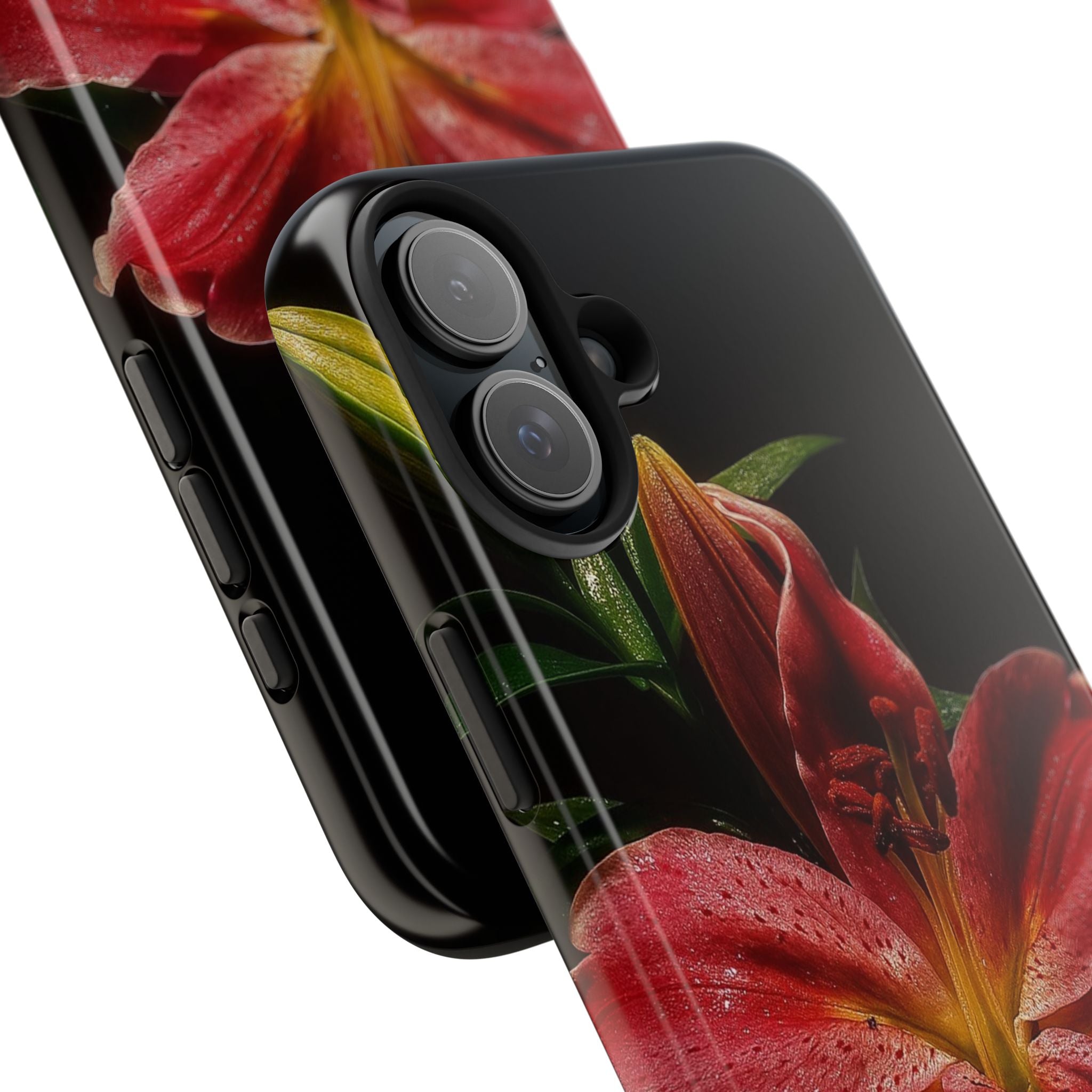 Red Lily Flower Phone Cases