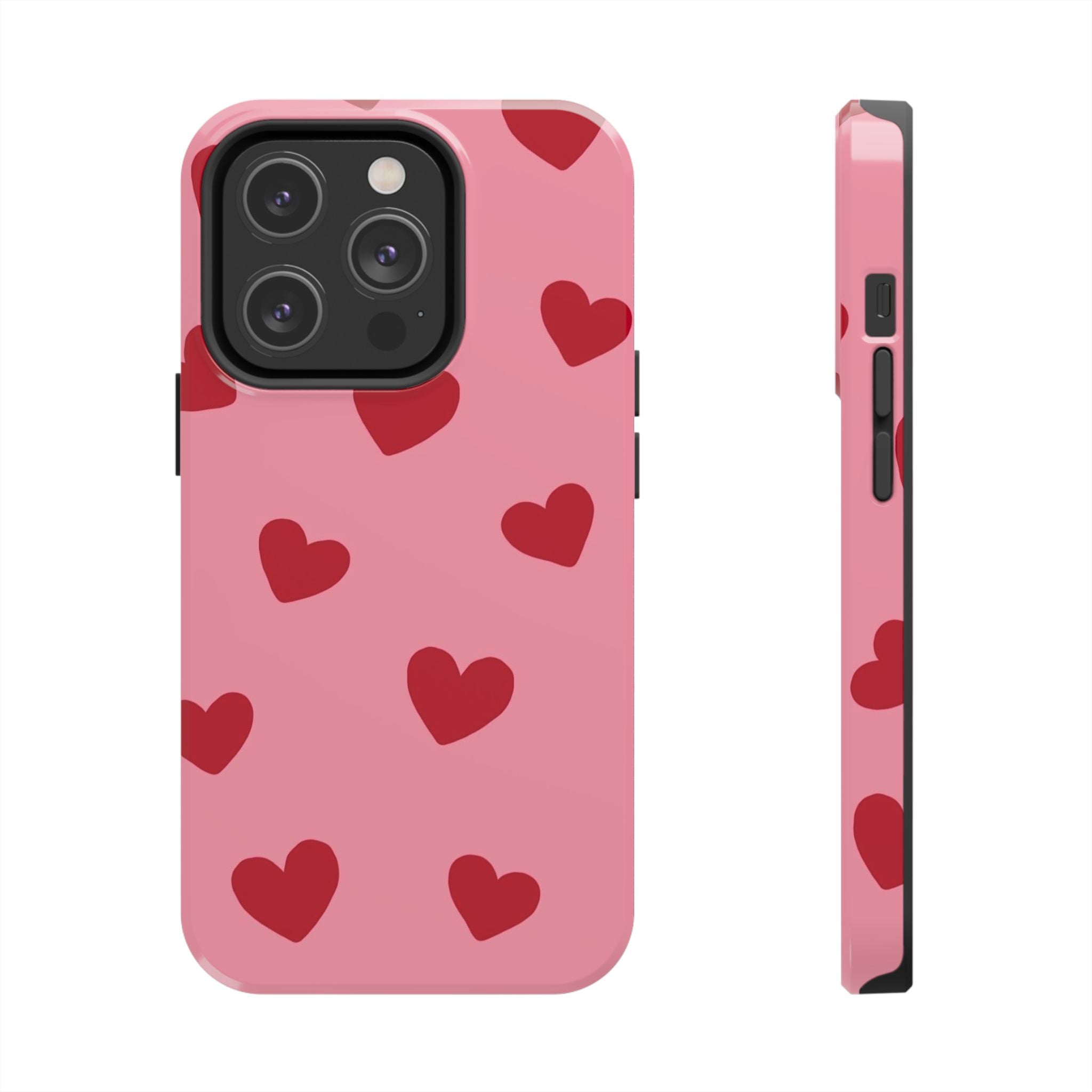 Red heart Phone Cases