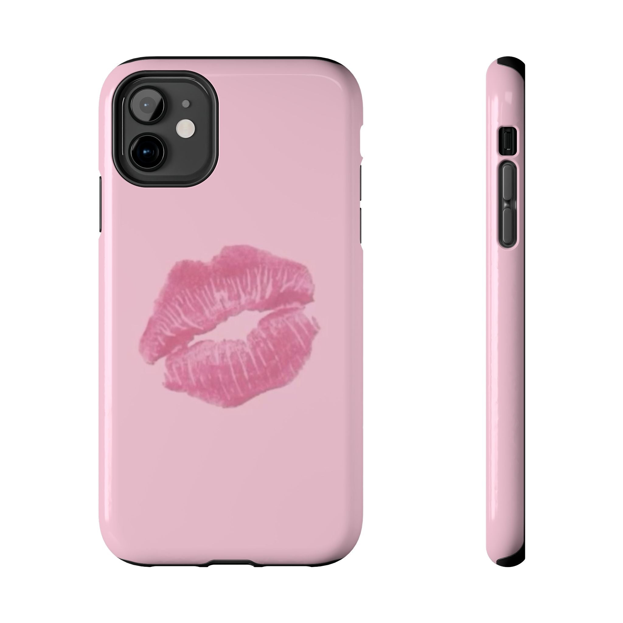 Pink Kissy Lips Phone Cases