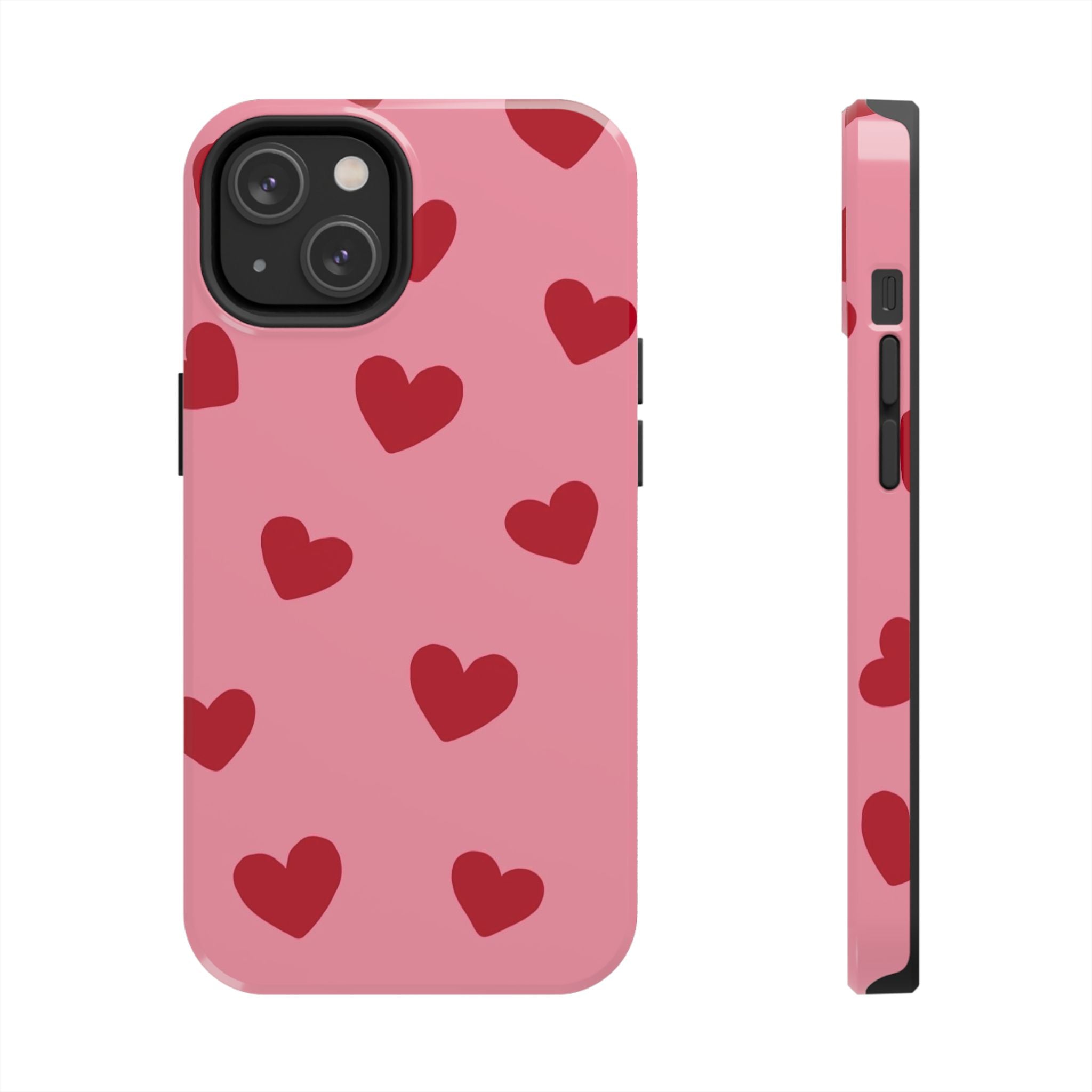 Red heart Phone Cases