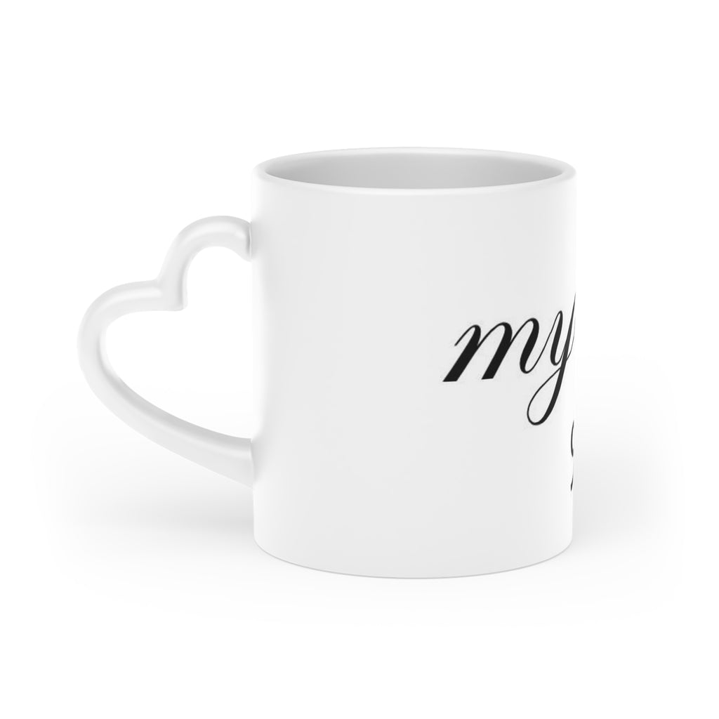 « My love » Heart-Shaped Mug