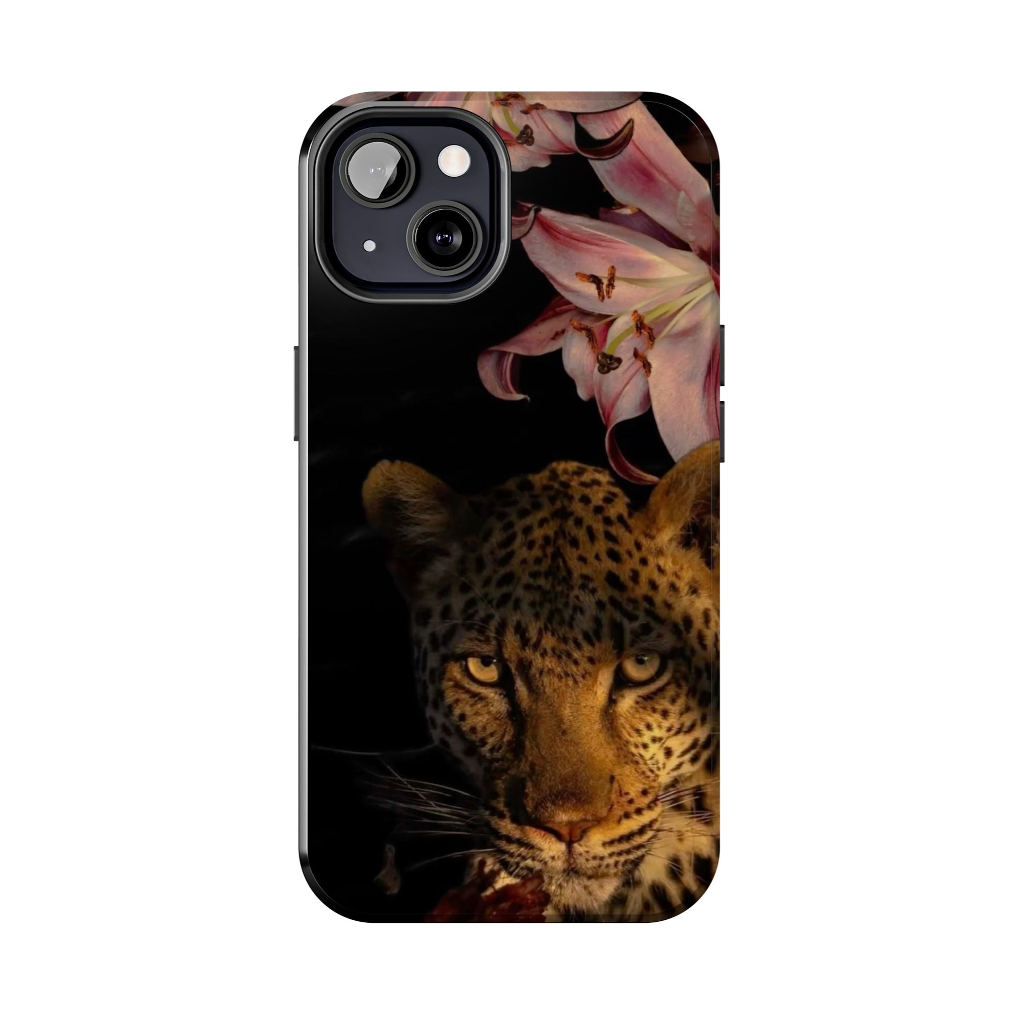 Lily flower and Leopard Phone Cases